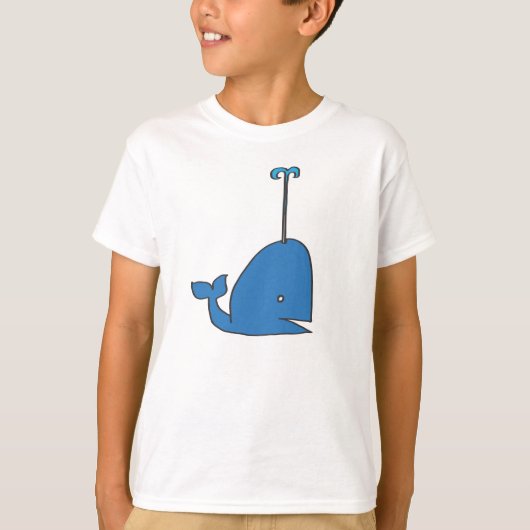 物語のTシャツのクジラをからかいます Tシャツ (正面)