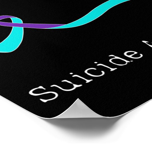 物語はあまりにも早く終わるべき自殺認識度3 ポスター (角)