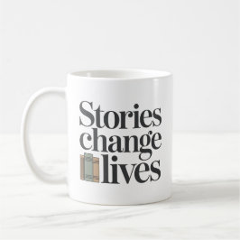 物語は人生を変える 本の愛好家の引用 コーヒーマグカップ