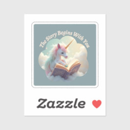 物語は君から始まる – かわいい一角獣 シール