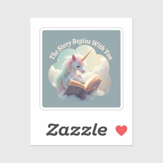 物語は君から始まる – かわいい一角獣 シール (シート)