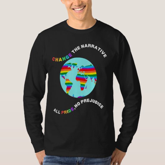物語を変えるプライド無し偏見のないゲイ耳 Tシャツ (正面)