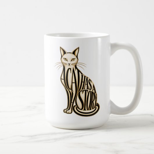 物語を持つ猫 コーヒーマグカップ (右)