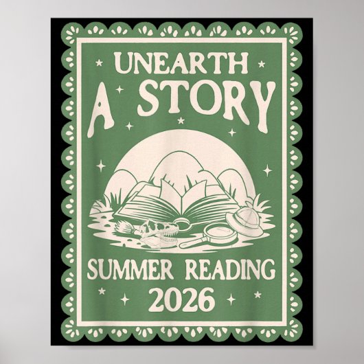 物語を掘り起こせ 夏の読書 2026 ポスター (正面)