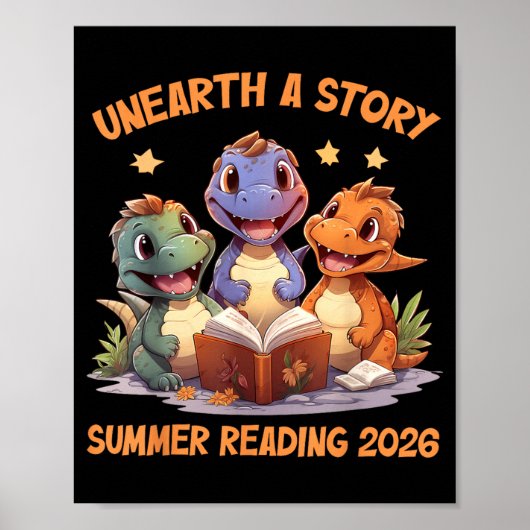 物語を掘り起こせ 夏の読書 2026 メンズ レディース キッズ ポスター (正面)