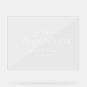 物語モダンエレガントの結婚始まり アクリルサイン (正面)