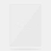 物語モダンエレガントの脚本発結婚行へようこそ アクリルサイン (正面)