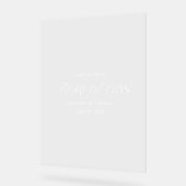 物語モダンエレガントの脚本発結婚行へようこそ アクリルサイン (傾斜)