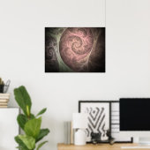 物質のフラクタルに対する意識 ポスター (ホームオフィス)