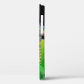 物質の振動グリーンフラクタル女性 Case-Mate iPhoneケース (裏面 / 左)