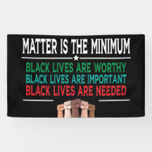 物質は最低限、黒人の命は……