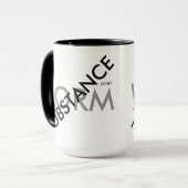 「物質オーバー型枠」 マグカップ (正面左)