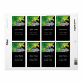 物質グリーンエメラルドイエローブラックの振動 ラベル (フルシート)