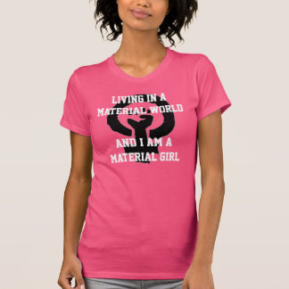 物質的な女の子の物質的なフェミニズムのワイシャツ Tシャツ