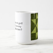 物質的な女の子のQuilterのマグ コーヒーマグカップ (中央)