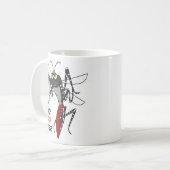 物足りない蚊 コーヒーマグカップ (正面左)