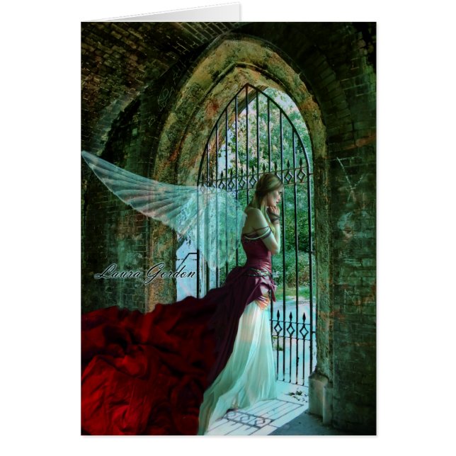 物足りなそうな天使カード (正面)