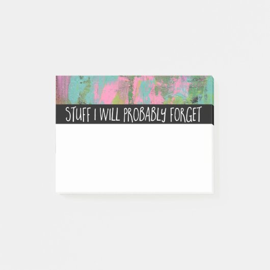 物Iはおそらく忘れます ポストイット (正面)