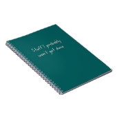 物I'Get おもしろい Done Notebook (ティール(緑がかった色)) ノートブック (右側)