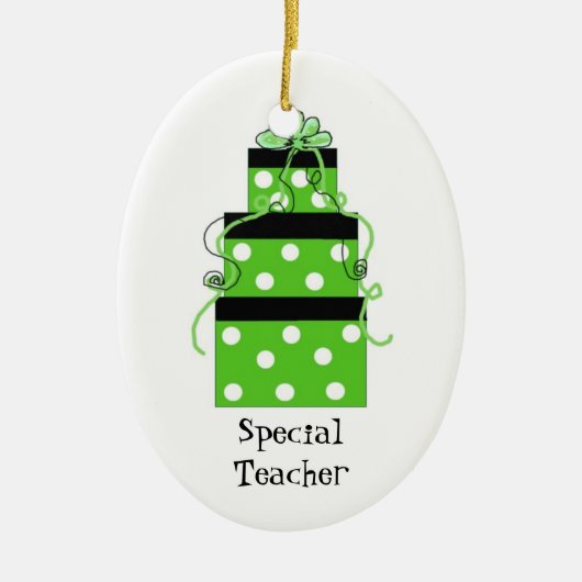 特かわいらし別先生用パッケージ セラミックオーナメント (正面)