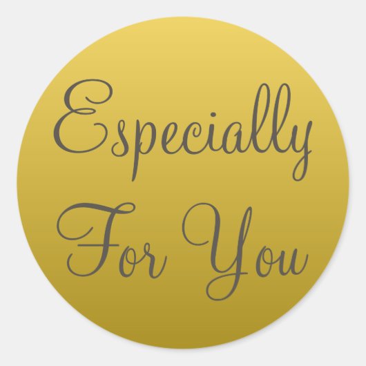 特にあなたのためにギフトラベルシール ラウンドシール (正面)