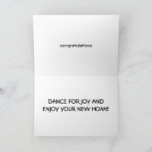 特にあなたのための「新しいホーム」ダンス カード (内部)