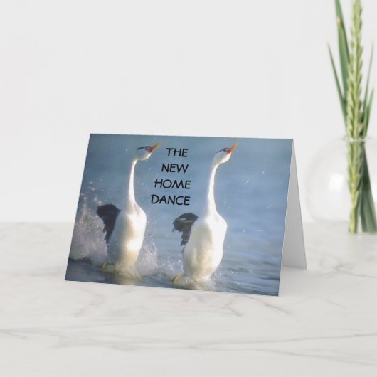 特にあなたのための「新しいホーム」ダンス カード (正面)