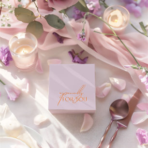 特にモダンあなたのための紫とオレンジ結婚色 フェイバーボックス