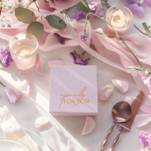 特にモダンあなたのための紫とオレンジ結婚色 フェイバーボックス