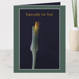 特に君のために!エレガントパーソナライズされたフローラ カード