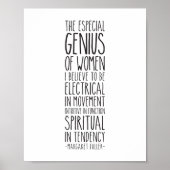 特に女性の天才、マーガレット・フラー ポスター (正面)
