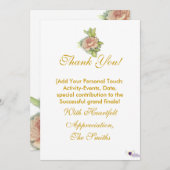 特に私の感謝あなたのために! -カスタマイズ サンキューカード (正面/裏面)