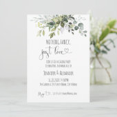 特に豪華なものではなく、ただ愛を添えて ウェディングレセプション 招待状 (スタンド正面)