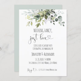 特に豪華なものではなく、ただ愛を添えて ウェディングレセプション 招待状