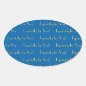 特にYou Sky BlueとWam Yellow 楕円形シール (正面)