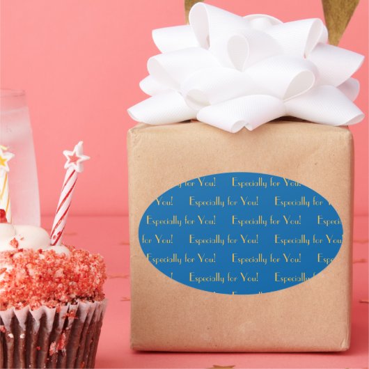 特にYou Sky BlueとWam Yellow 楕円形シール (パーティー)