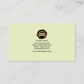 特エレガント殊青斜ストライプ走タクシー 名刺 (裏面)