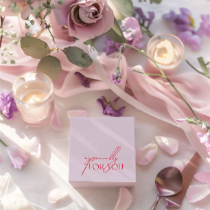 特モダンに紫とマゼンタの結婚場合 フェイバーボックス