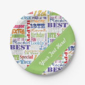 特ユニーク別な18歳の誕生日パーティーの贈り物 ペーパープレート (正面)