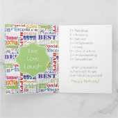 特ユニーク別な65歳誕生日パーティーの贈り物 カード (内部)