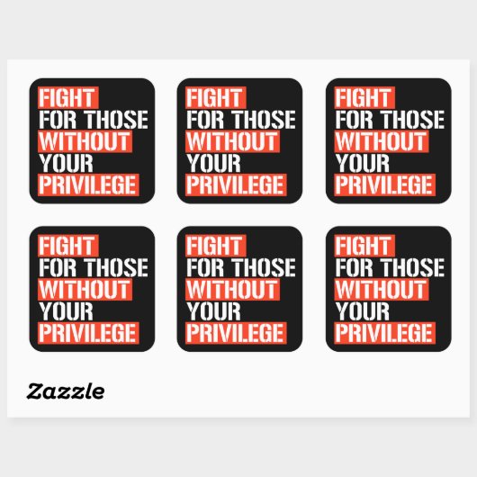 特典広場の石なしで人のために戦う スクエアシール (シート)