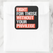 特典広場の石なしで人のために戦う スクエアシール (バッグ)