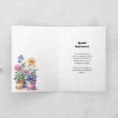 特別おばあちゃんかわいいガーデンフラワーシェッド誕生日 カード (内部)