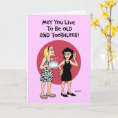 特別おもしろい誕生日願い カード (黄色い花)