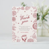 特別おもしろい配送ピザベビーシャワー サンキューカード (スタンド正面)