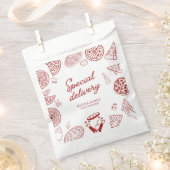 特別おもしろい配送ピザベビーシャワー フェイバーバッグ (クリップ留めされた状態)