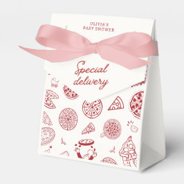 特別おもしろい配送ピザベビーシャワー フェイバーボックス