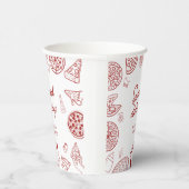 特別おもしろい配送ピザベビーシャワー 紙コップ (右)