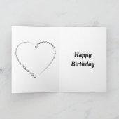 特別かわいらしな40th誕生日カード カード (内部)