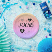 特別かわいらしパーティープレート100位 ペーパープレート (パーティー)